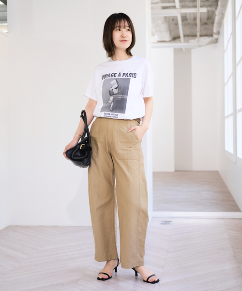 tシャツ TRICOMER/トリコメル VOYAGE A PARIS GIRL TEE レディースの画像