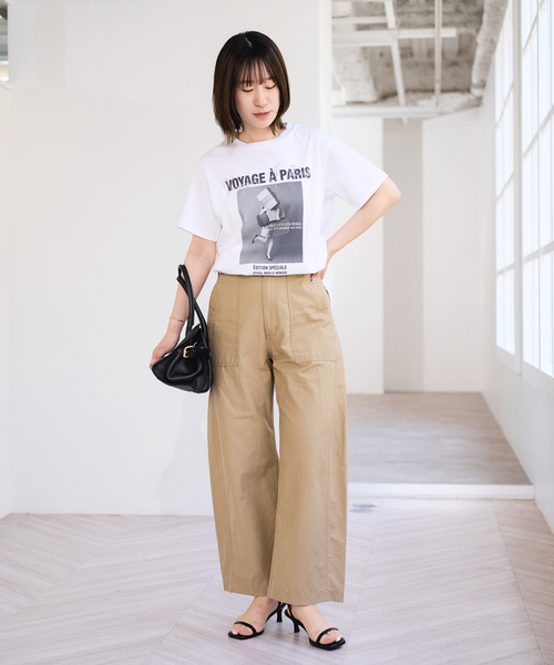 tシャツ TRICOMER/トリコメル VOYAGE A PARIS GIRL TEE レディースの画像