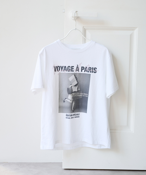 tシャツ TRICOMER/トリコメル VOYAGE A PARIS GIRL TEE レディースの画像