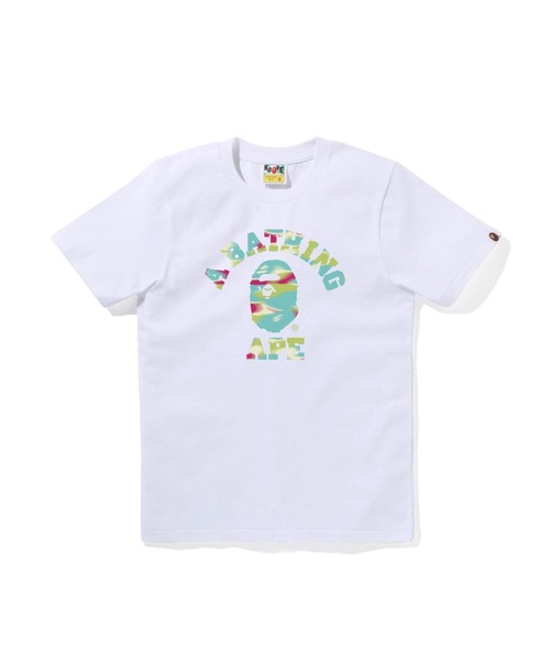 tシャツ SCREEN CAMO COLLEGE TEE レディースの画像