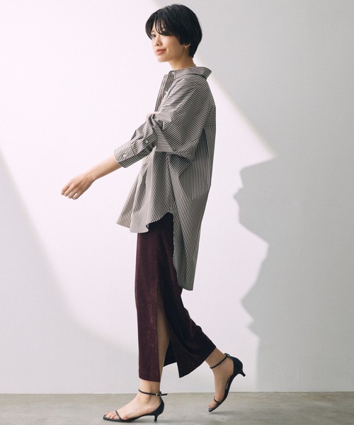 「BABYLONE」 長袖シャツ フリー ブラウン レディース_画像3