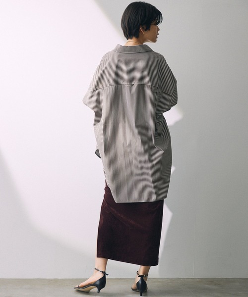 「BABYLONE」 長袖シャツ フリー ブラウン レディース_画像6