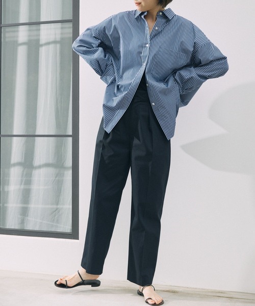 「BABYLONE」 長袖シャツ フリー ブラウン レディース_画像7