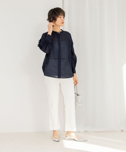 NOLLEY'S（ノーリーズ） 長袖ブラウス 38 サックスブルー レディース