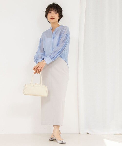 NOLLEY'S（ノーリーズ） 長袖ブラウス 38 サックスブルー レディース