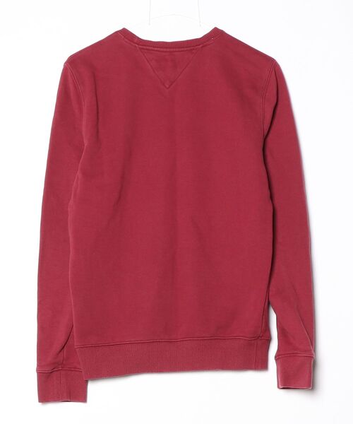 「TOMMY JEANS」 スウェットカットソー X-SMALL レッド メンズ_画像2