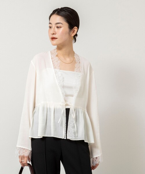 「NOLLEY'S Sophi」 長袖ブラウス 38 オフホワイト レディース_画像5