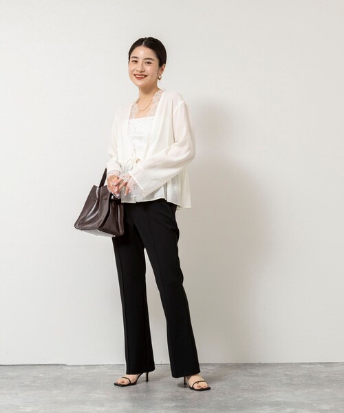「NOLLEY'S Sophi」 長袖ブラウス 38 オフホワイト レディース_画像7