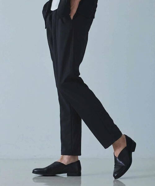 5351 POUR LES HOMMES スラックス シャンブレー テーパードパンツ 