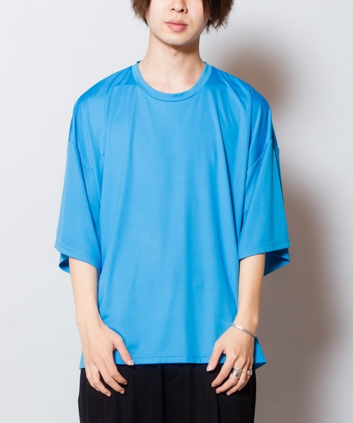 「NO ID.」 半袖Tシャツ ONE SIZE ライトブルー メンズ_画像7