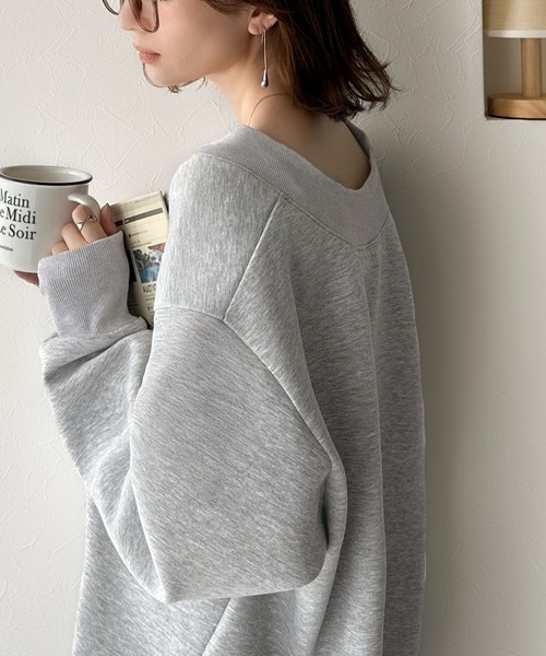 「classicalelf」 長袖カットソー X-LARGE 杢グレー レディース_画像3