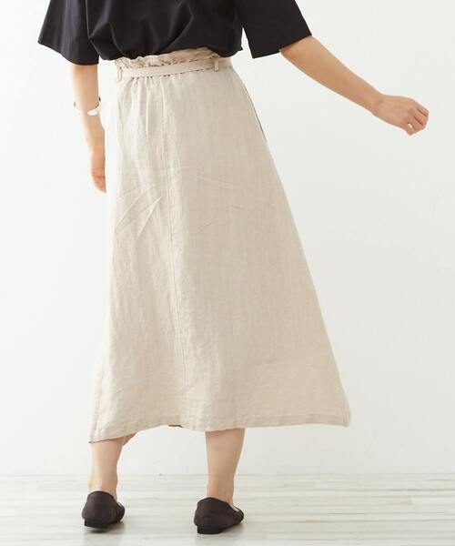 「MELROSE claire」 フレアスカート M ネイビー レディース_画像4