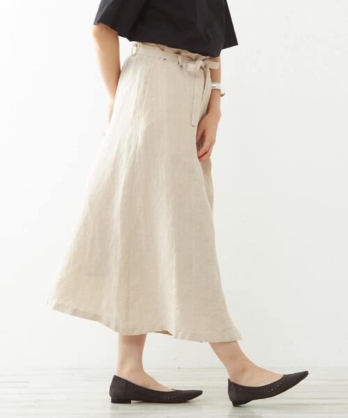 「MELROSE claire」 フレアスカート M ネイビー レディース_画像6