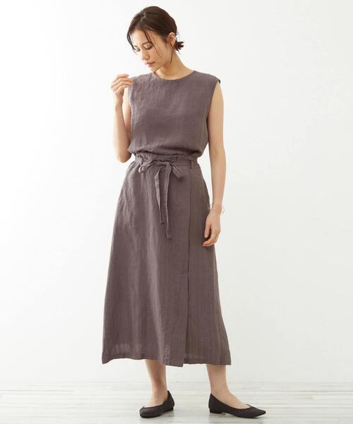 「MELROSE claire」 フレアスカート M ネイビー レディース_画像7