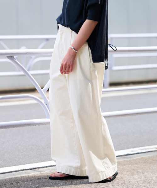 「FRAMeWORK」 チノパンツ 40 ベージュ レディース_画像6