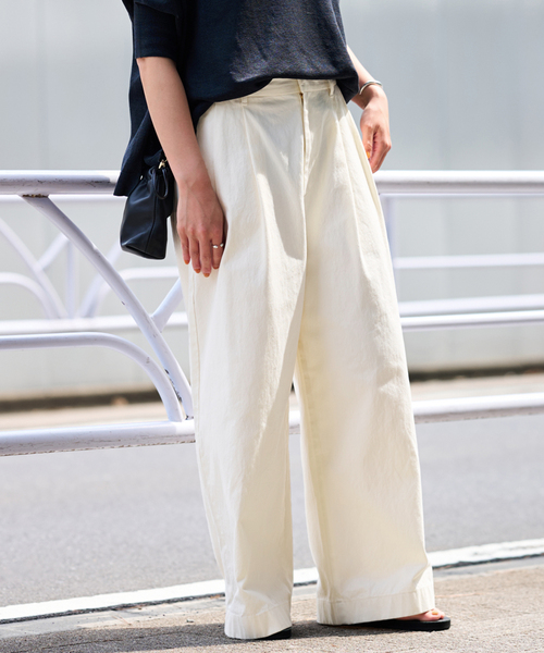 「FRAMeWORK」 チノパンツ 40 ベージュ レディース_画像7