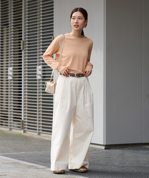 「FRAMeWORK」 チノパンツ 40 ベージュ レディース_画像9