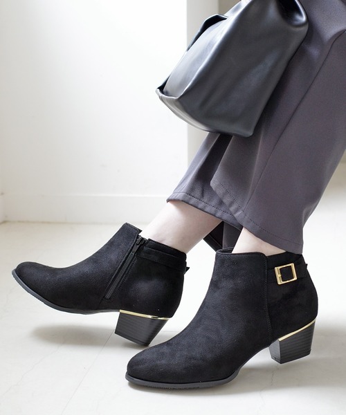 ANNE COQUINE*ニットショートブーツ*25-25.5cm*B9280