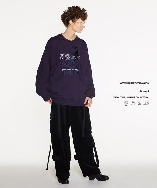 SHAREEF トレーナー スウェット 虎”emb. BIG SWEAT メンズ