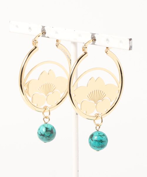 カヤ ピアス 「カヤ」-HANA KAMON- 花家紋ピアス レディース