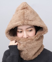 A.M.S. ネックウォーマー スヌード ふわふわ フェイクファー ビッグ