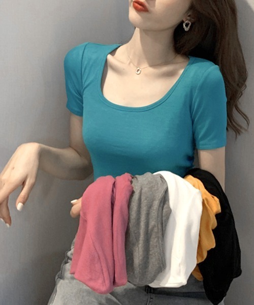 Riff（リフ） tシャツ UネックカラーT レディース : ZOZOTOWN Yahoo!店