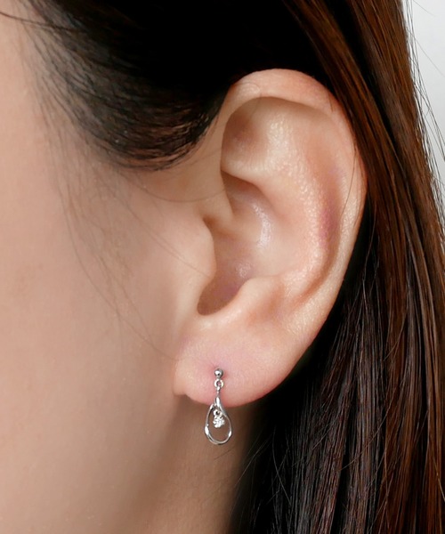 VENDOME AOYAMA（ヴァンドーム青山） ピアス K10ホワイトゴールド