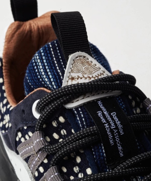 スニーカー Flower MOUNTAIN/フラワーマウンテン　刺し子 YAMANO3 Flower MOUNTAIN/フラワーマウンテン　刺し子 go slow