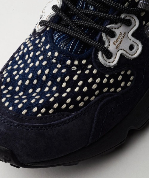 スニーカー Flower MOUNTAIN/フラワーマウンテン　刺し子 YAMANO3 Flower MOUNTAIN/フラワーマウンテン　刺し子 go slow