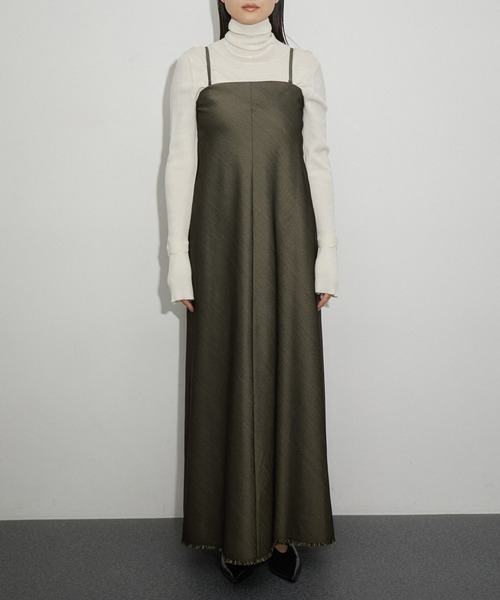 ADAM ET ROPE'（アダムエロペ） ワンピース シャンブレーツイルベア