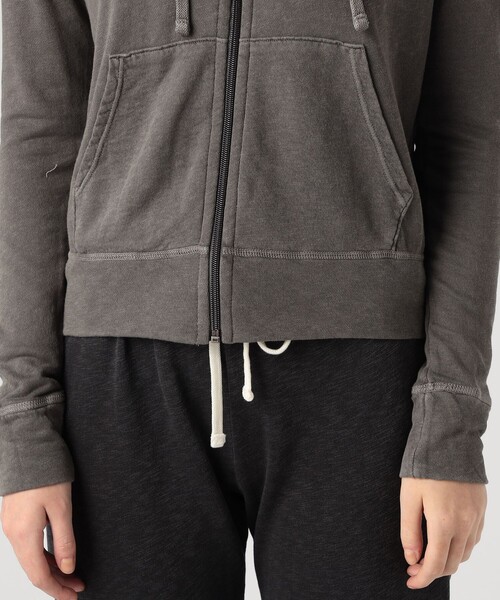 JAMES PERSE パーカー バックパイルスエット ジップアップ