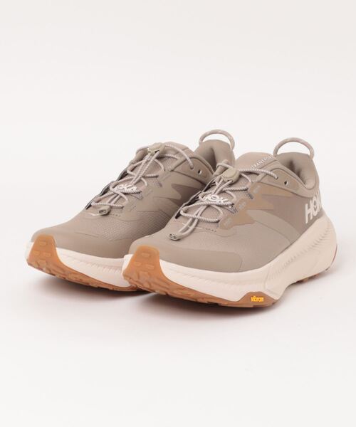 HOKA ONEONE メンズスニーカー（色：ベージュ系）｜シューズ