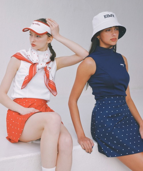 EIMY GOLF スカート EM heart pattern ラップスカート