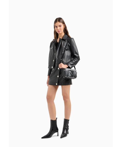 ニット セーター 「A|X アルマーニ エクスチェンジ」シアーバック　メタリックニットノースリーブトップス レディース ARMANI EXCHANGE ニット セーター 「A|X アルマーニ
