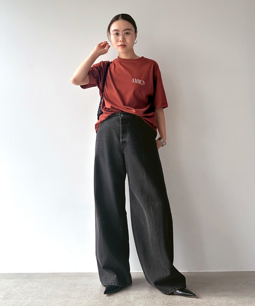 AMERICANA/アメリカーナ】メッシュTシャツ（Tシャツ/カットソー