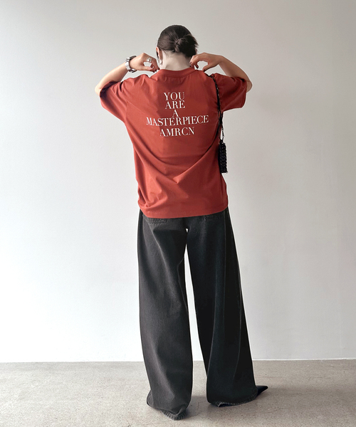【AMERICANA/アメリカーナ】MASTERPIECE back Tsh AMERICANA tシャツ Tシャツ 「AMERICANA/アメリカーナ
