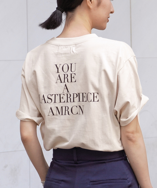 tシャツ Tシャツ レディース 「AMERICANA/アメリカーナ」MASTERPIECE back Tsh｜zozo｜09