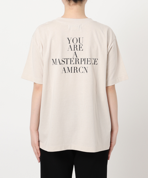 tシャツ Tシャツ レディース 「AMERICANA/アメリカーナ」MASTERPIECE back Tsh｜zozo｜21