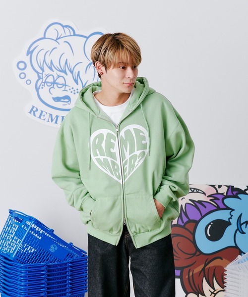Remember. パーカー Remember LOVE Zip Hoodie / リメンバーラブ