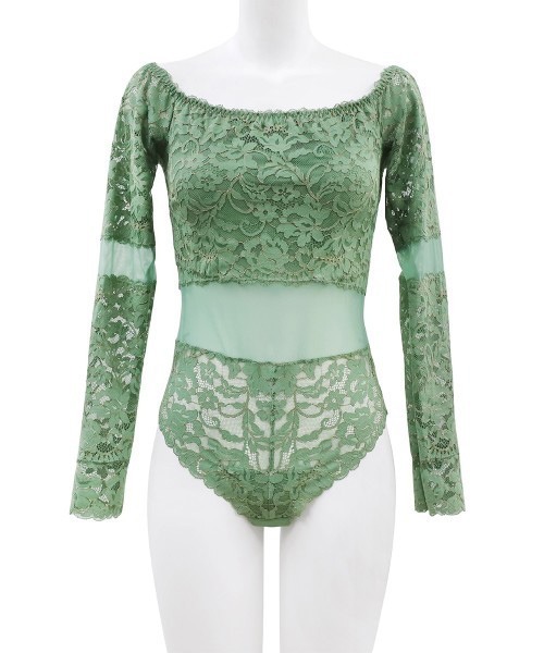 ANNEBRA（アンブラ） tシャツ Playful オフショルレースボディスーツ