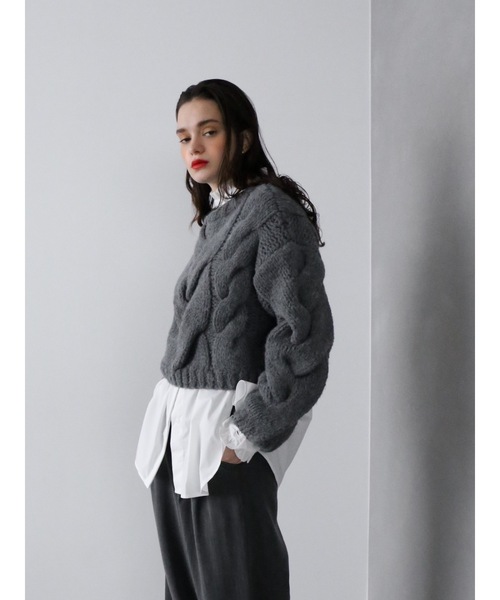 ニット/セーター handmade cable knit Cara by katrin tokyo Katrin TOKYO ニット セーター handmade cable knit レディース