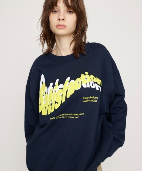 SLY トレーナー スウェット SATISFACTION 2WAY SW TOPS サティスファ 