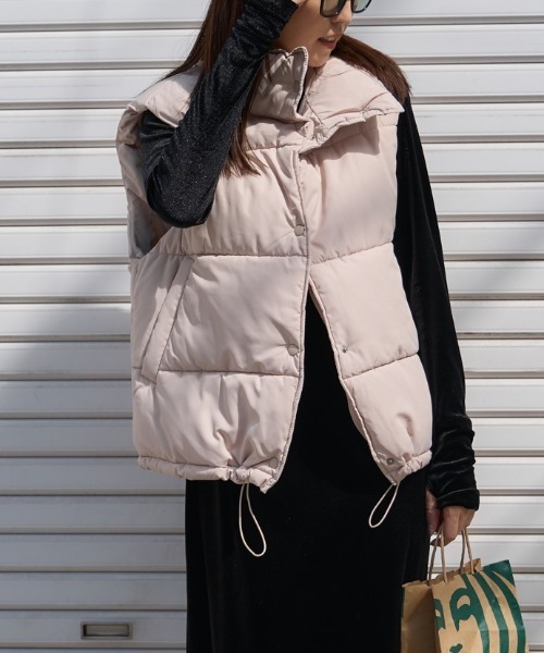 TRIANGLE PALETTE ダウンベスト ベスト 中綿ダウンベスト レディース