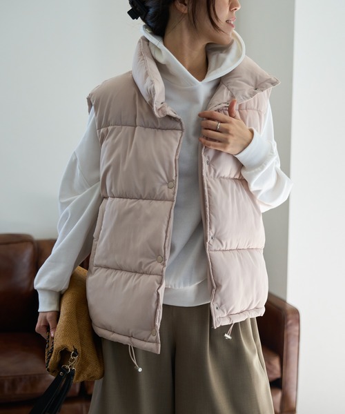 TRIANGLE PALETTE ダウンベスト ベスト 中綿ダウンベスト レディース
