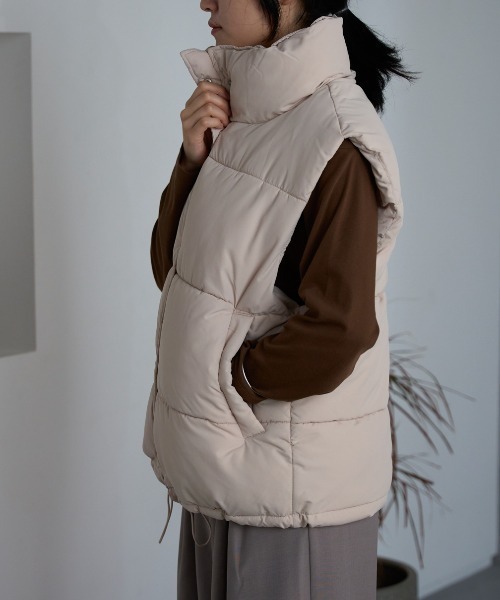 TRIANGLE PALETTE ダウンベスト ベスト 中綿ダウンベスト レディース
