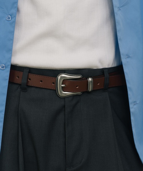 LURAKU ベルト 「LURAKU」Cow Leather Western Belt メンズ : ZOZOTOWN