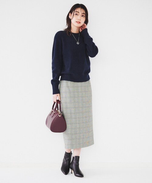 UNTITLED（アンタイトル） スカート 「後ろウエストゴム/ストレッチ性