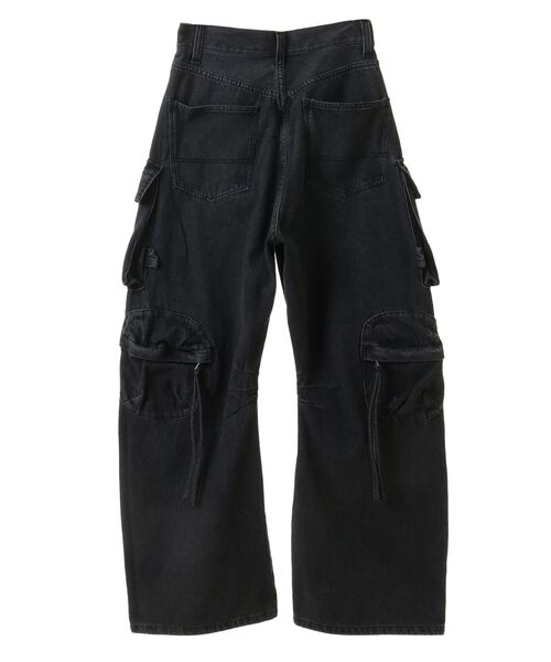 デニム カーゴパンツ サイドジッパー ユニセックス アメリカン 6 CRAFT STANDARD BOUTIQUE ジーンズ 「ユニセックス」デニワイド