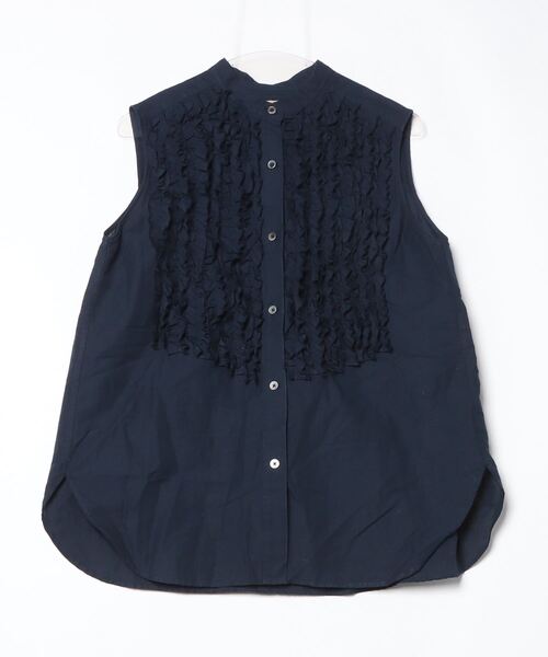 「UNITED ARROWS」 ノースリーブブラウス - ネイビー レディース