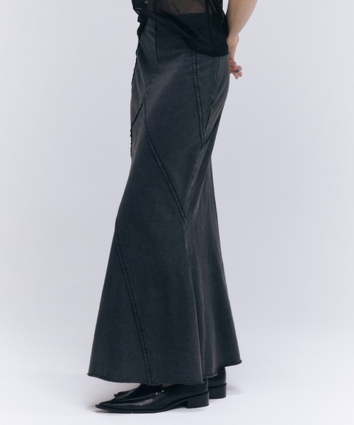 スカート JOSE MOON PIGMENT SWEAT SKIRT JOSE MOON スカート PIGMENT SWEAT SKIRT/ピグメントスウェット